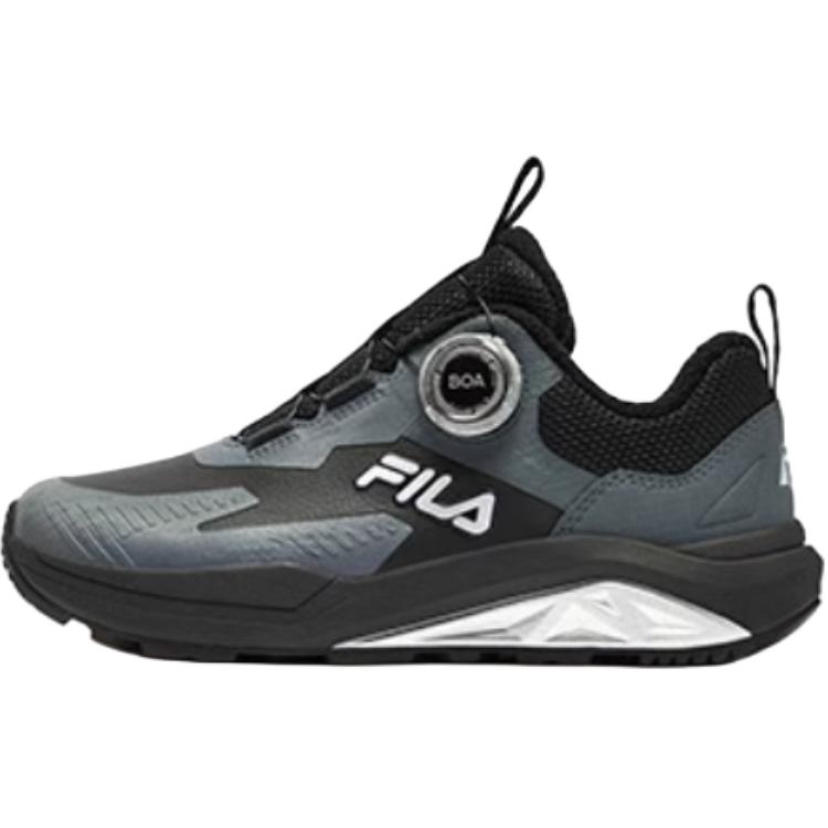 

FILA KIDS Детские кроссовки BOA Lynx с низким берцем, устойчивые к истиранию, цвет черный, серый
