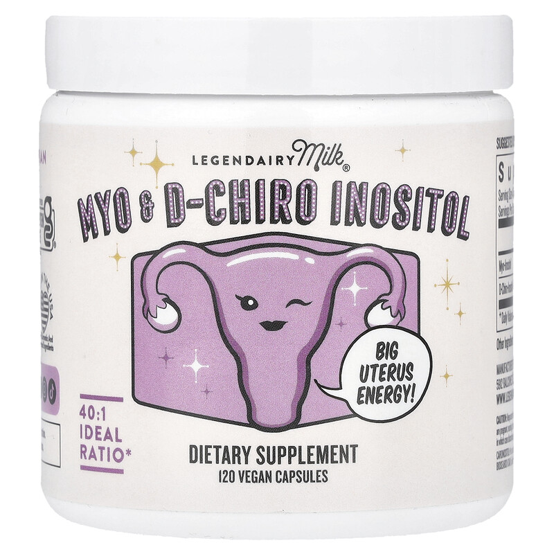 

Legendairy Milk, Myo & D-Chiro Inositol, 120 веганских капсул