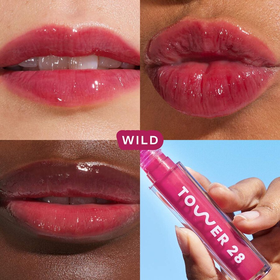Увлажняющее нелипкое масло для губ ShineOn Lip Jelly Tower 28 Beauty, 0.13 oz/3.9 mL, Wild — фото 2