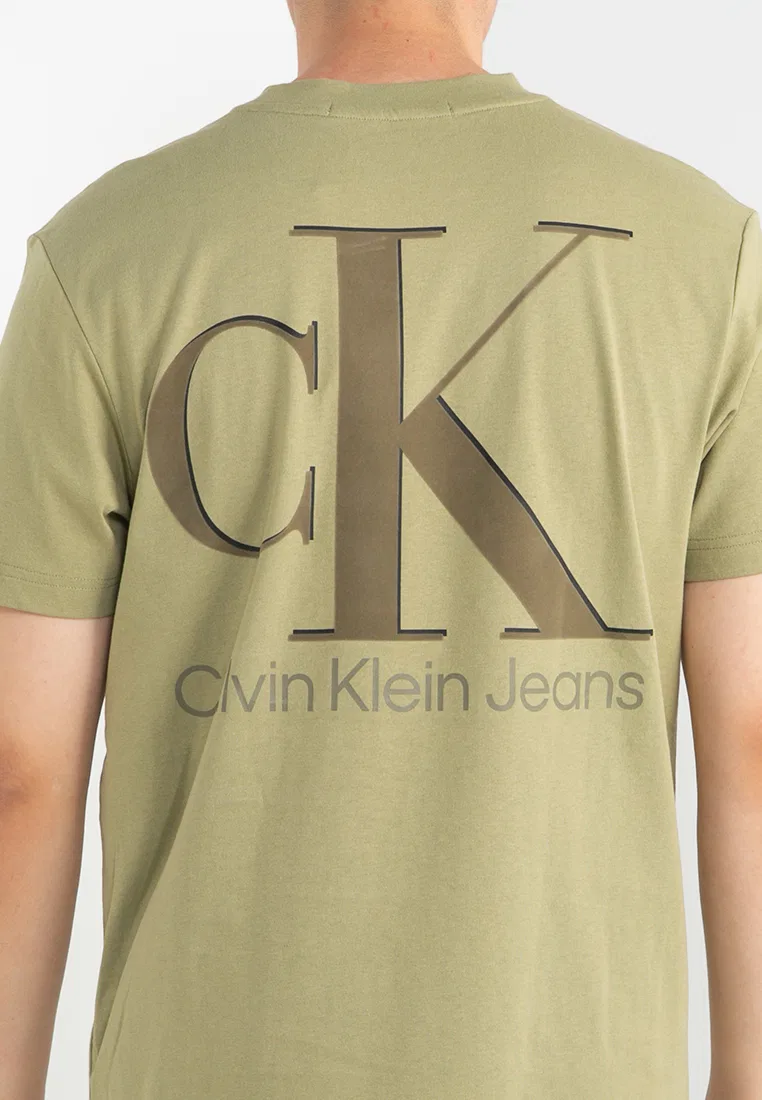 Футболка с принтом, Calvin Klein Jeans, оливковый — фото 3