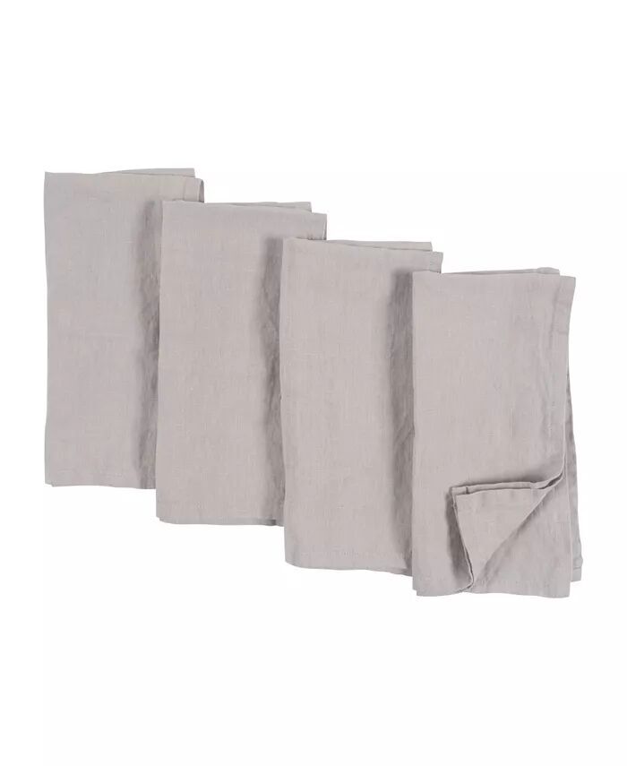 

Льняные салфетки Verona Stonewashed, набор из 4 шт KAF Home, серый