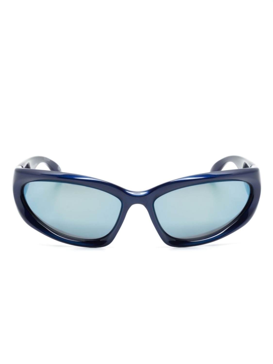 

Balenciaga Eyewear солнцезащитные очки Swift в овальной оправе, синий
