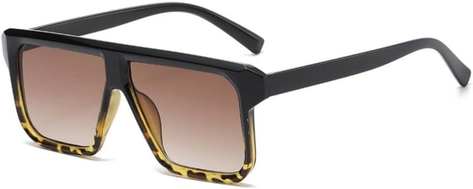 

Винтажные большие квадратные солнцезащитные очки для женщин, модные солнцезащитные очки в крупной оправе, женские очки с защитой от УФ-излучения UV400 MTZJH, Black Leopard