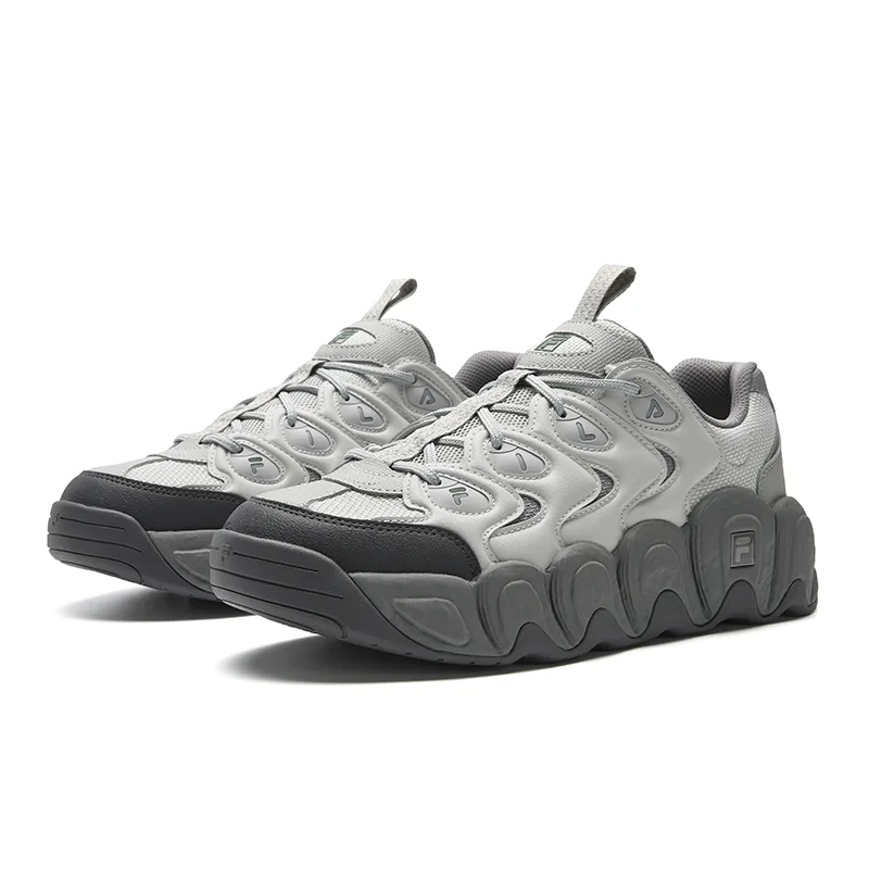 FILA Кроссовки Chunky CROISSANT 1S мужские низкие, амортизирующие, износостойкие, легкие, цвет antarctic gray — фото 4