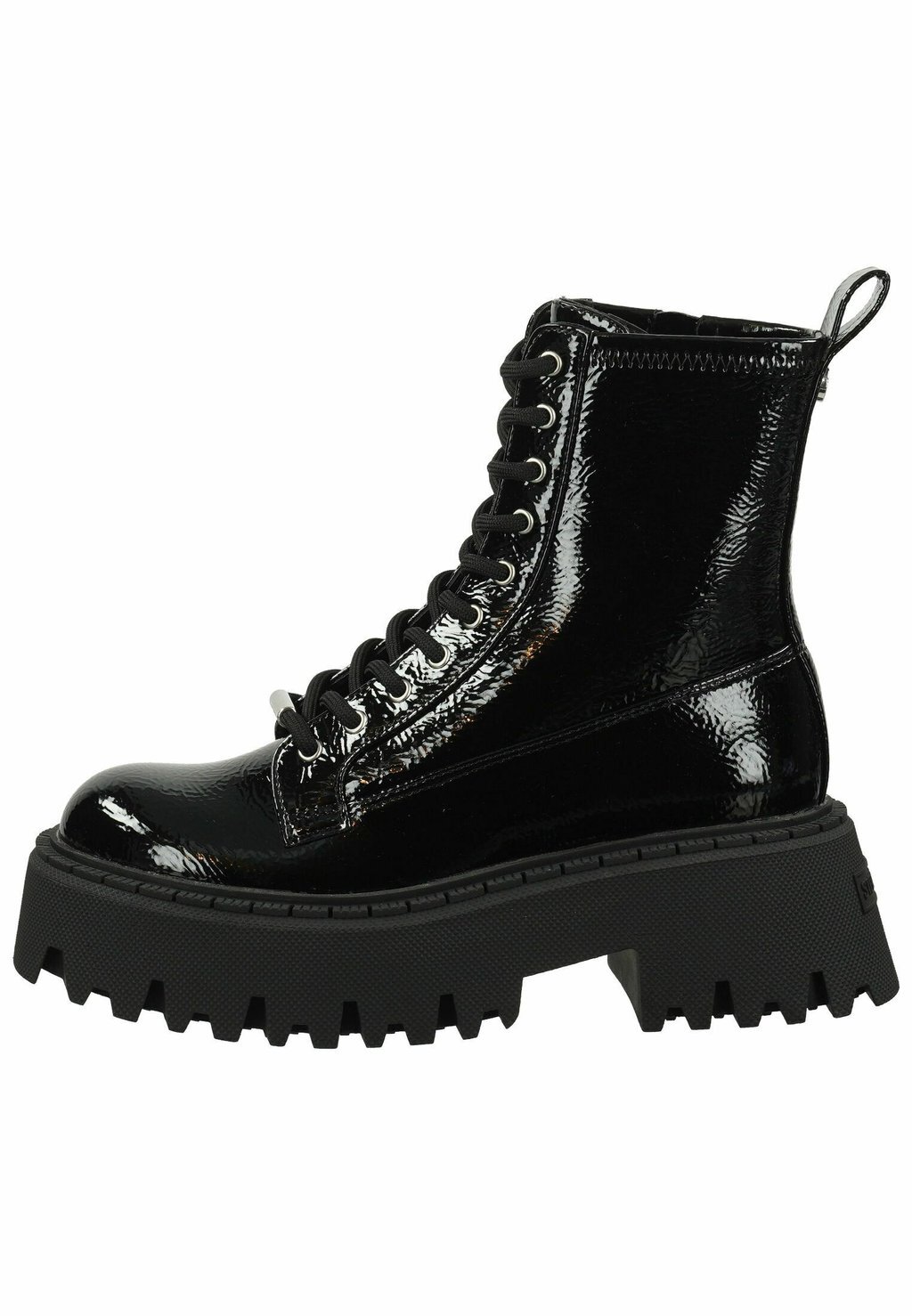 

Ботильоны на платформе Steve Madden, цвет black patent