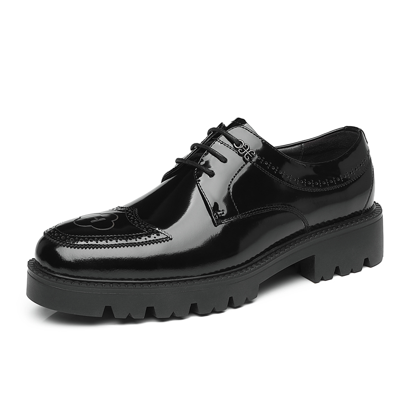 Мужские классические туфли черные низкие KJ-3993 Black, цвет KJ-3993 Black — фото 4