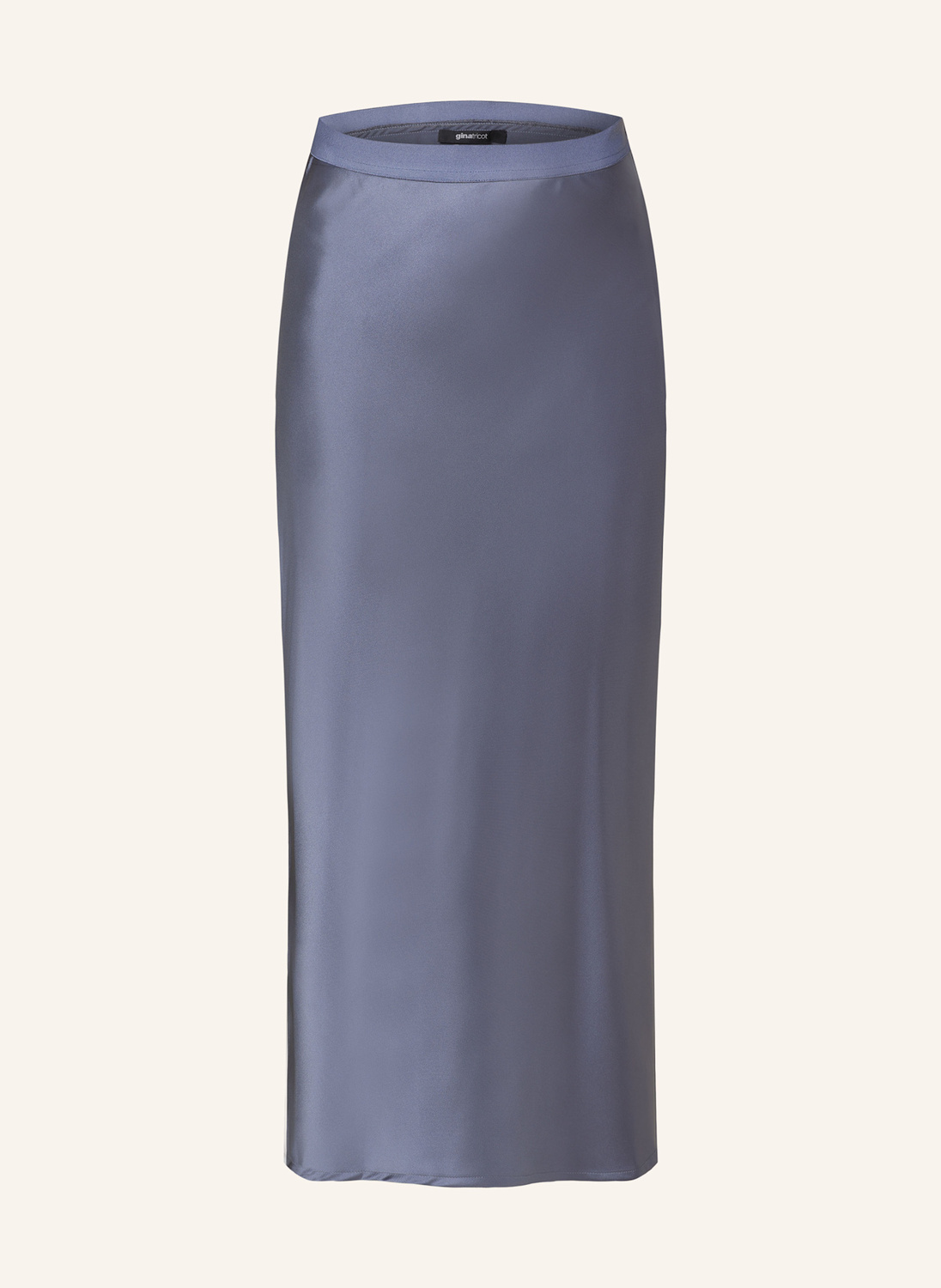 

Атласная юбка gina tricot, синий/серый