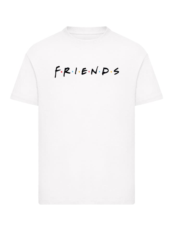 

F4NT4STIC Футболка с логотипом Friends белого цвета, Белый, F4NT4STIC Футболка с логотипом Friends белого цвета