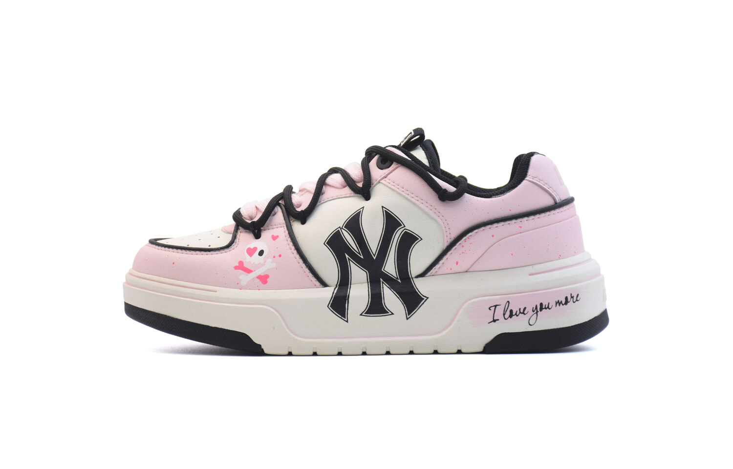 

Кроссовки MLB Chunky Liner Skateboarding Shoes Unisex Low-top Black/Pink, черный/розовый