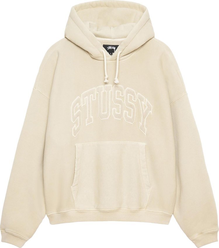 

Худи Stussy Embroidered Relaxed 'Sand', загар