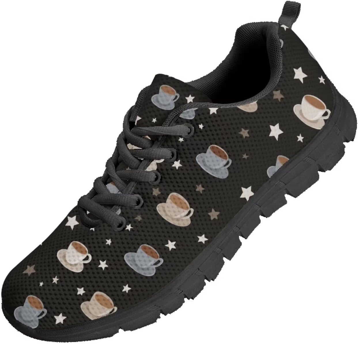 

Мужские кроссовки Funnydude Funny Print для бега, весенние легкие туристические кроссовки на шнурках, Coffee