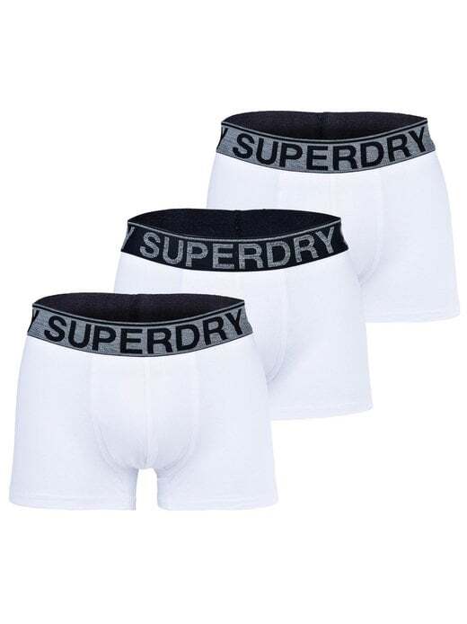 

Боксеры, 3 шт. Superdry, белый