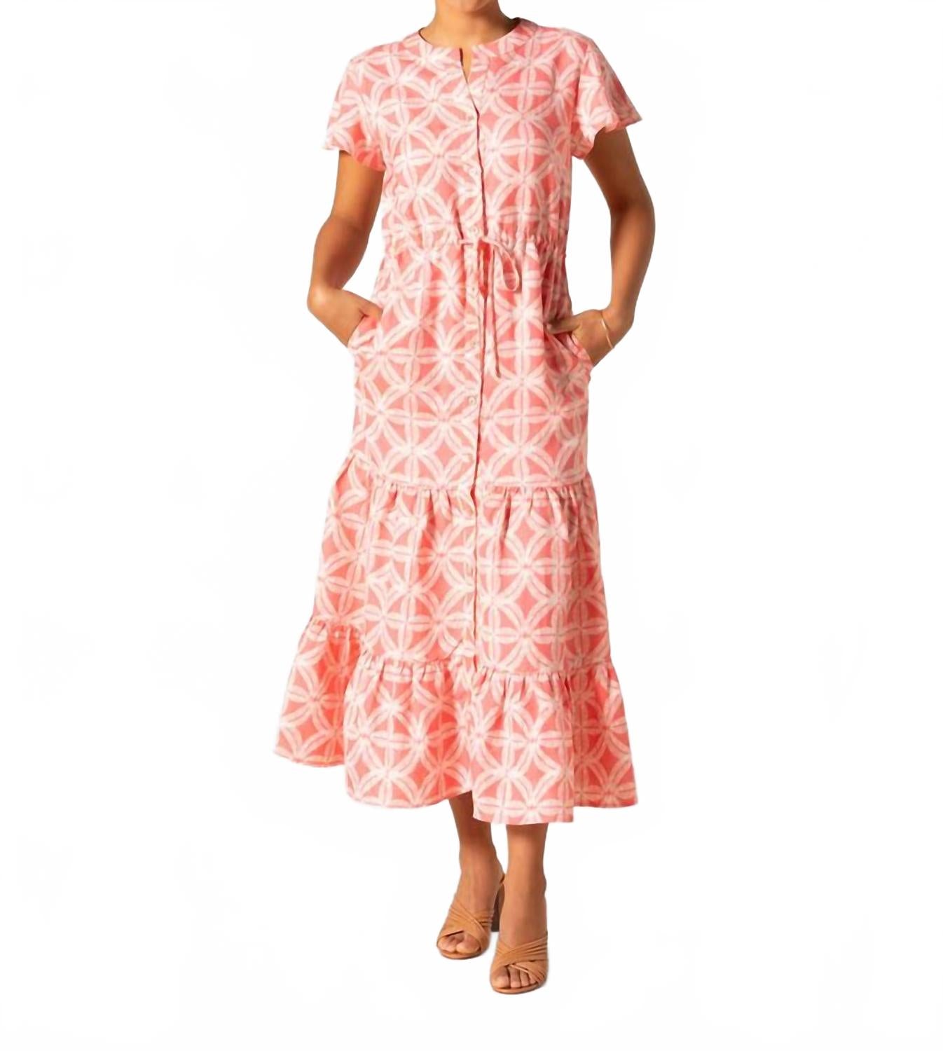 

Платье Tori Richard Breeze Block Lavina в коралловом цвете