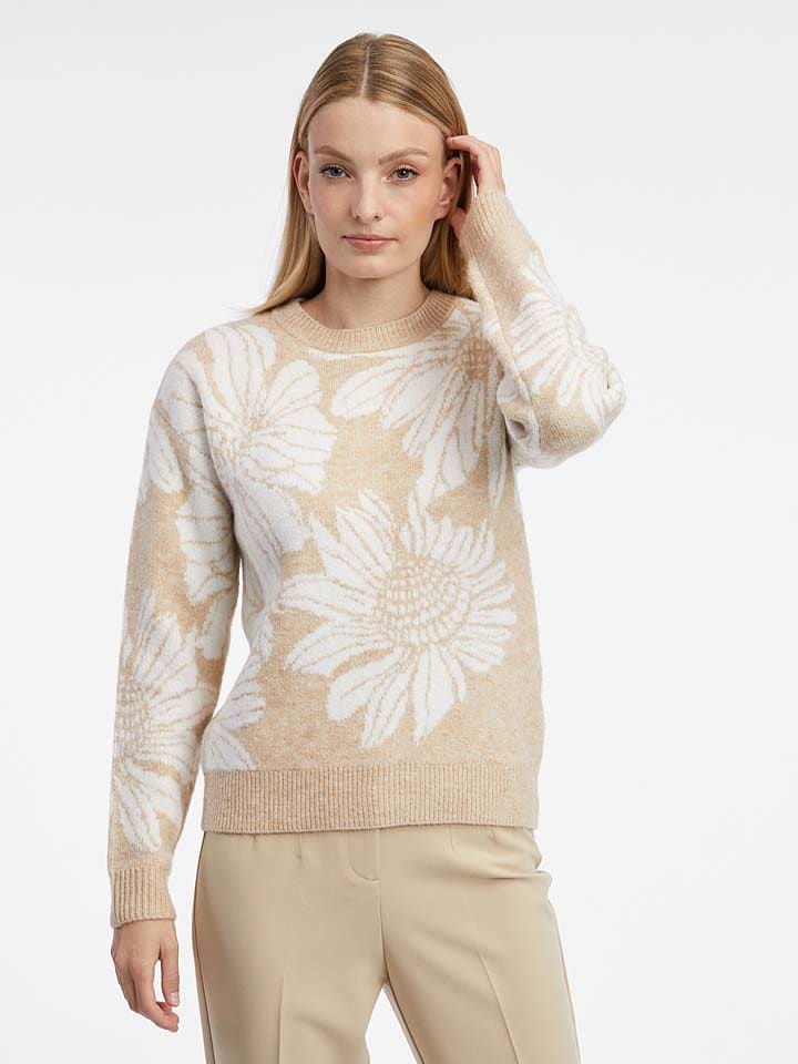 

Пуловер orsay Pullover, цвет Beige/Weiß