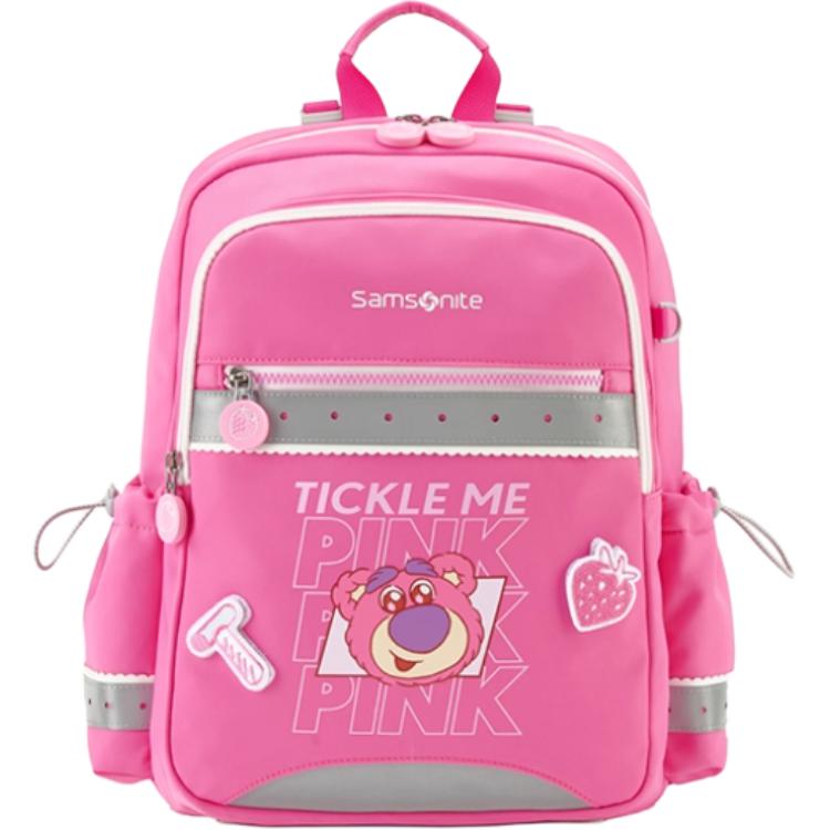 

Samsonite Студенческий рюкзак из ткани среднего размера детский синий/розовый