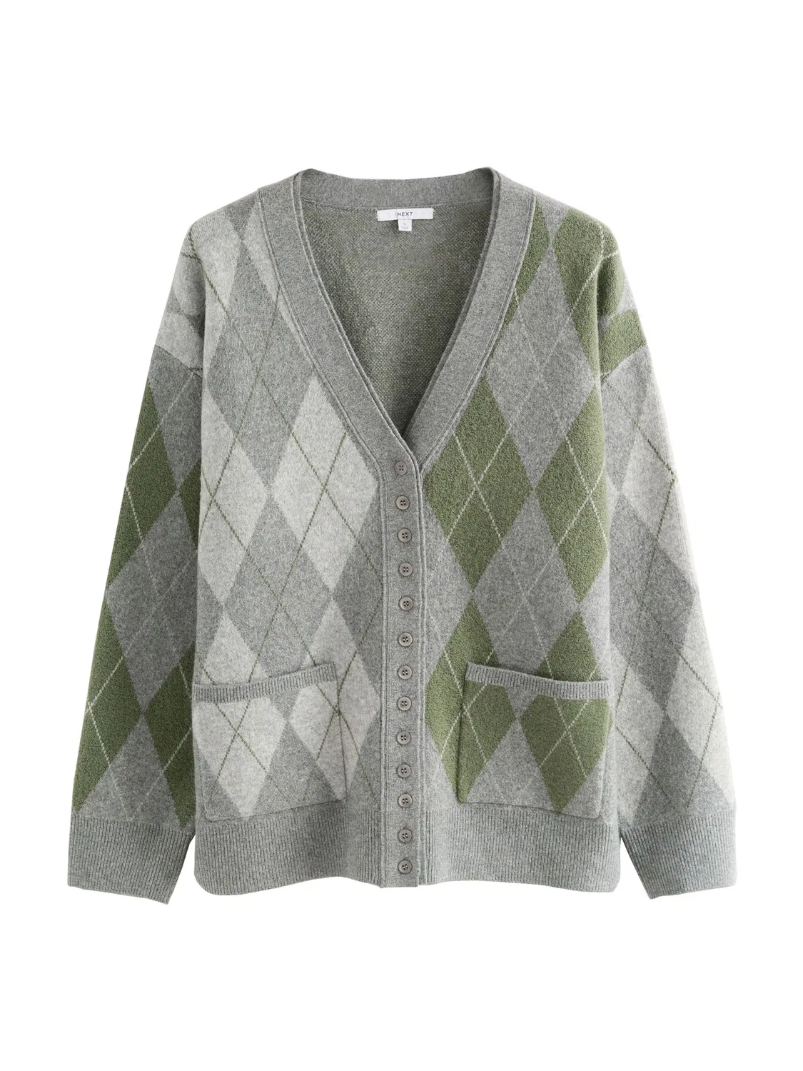 Вязаный кардиган Next, Mottled Grey
