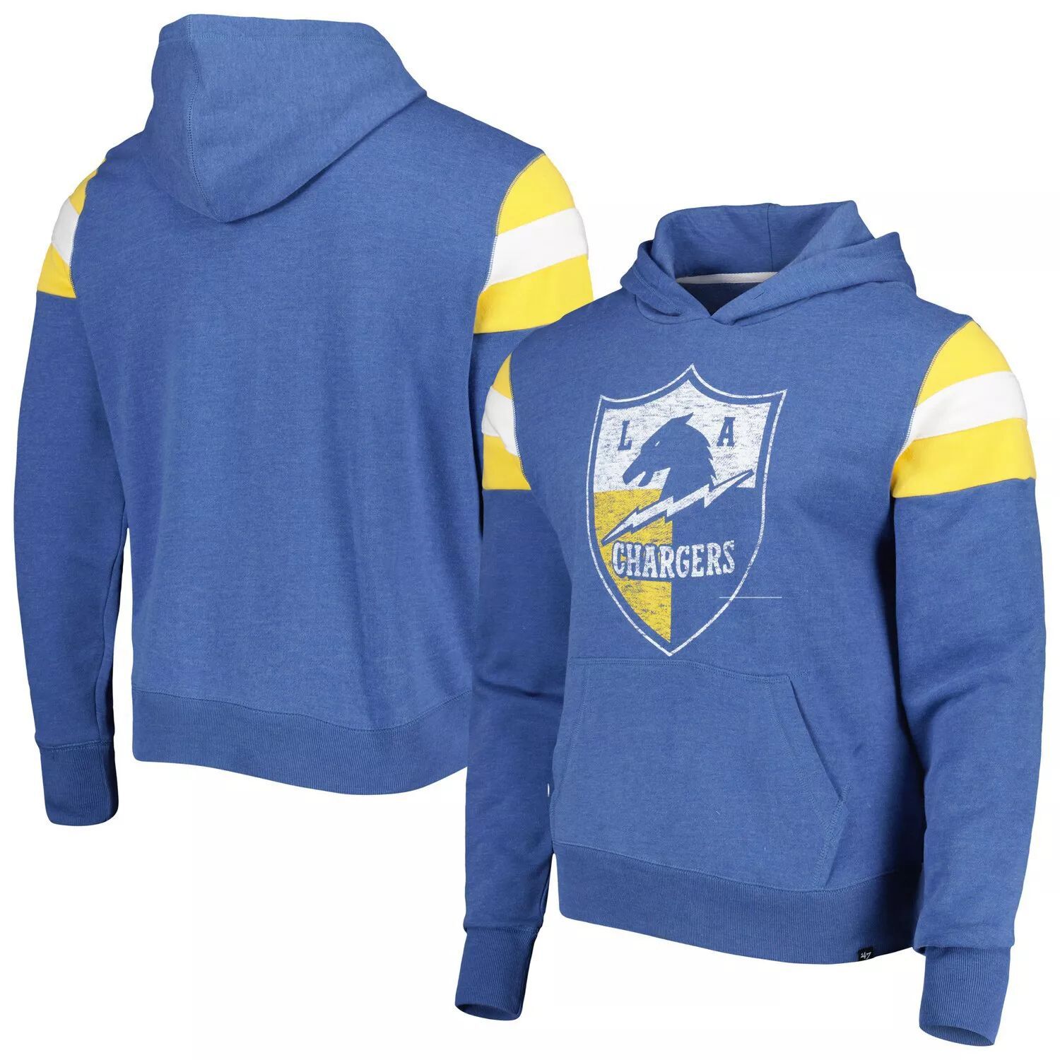 

Мужской пуловер с капюшоном Royal Los Angeles Chargers Legacy Premier Nico '47