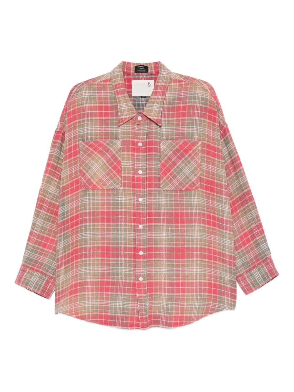 

Рубашка в клетку R13, красный