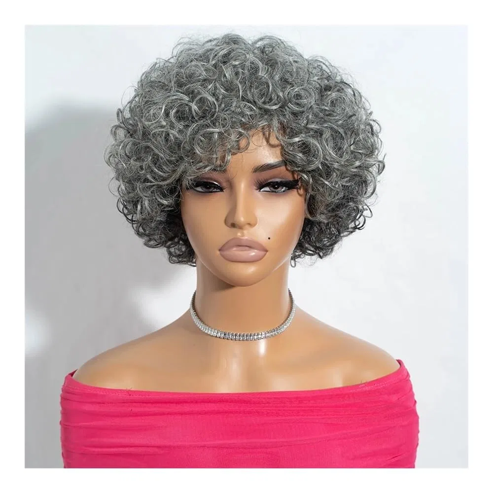 Женский парик из натуральных волос «Kinky Curls» 10 дюймов ‎Qrstuvxzy — фото 2