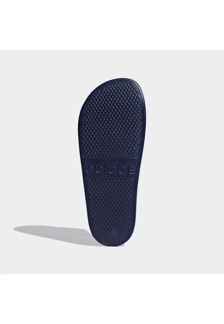 Шлепанцы, водоотталкивающие, Adilette Aqua, Adidas, белый/темно-синий — фото 3