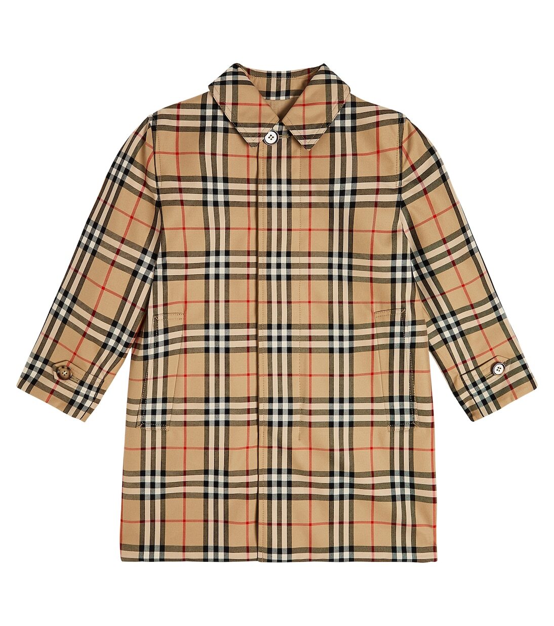 

Двустороннее пальто burberry в клетку Burberry Kids, мультиколор