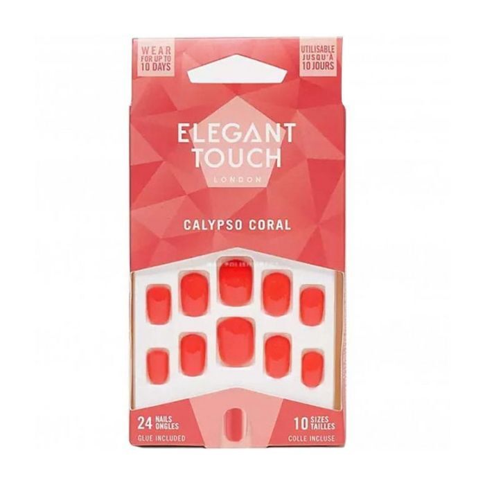 

Накладные ногти Uñas Postizas Calypso Coral Elegant Touch, 24 unidades