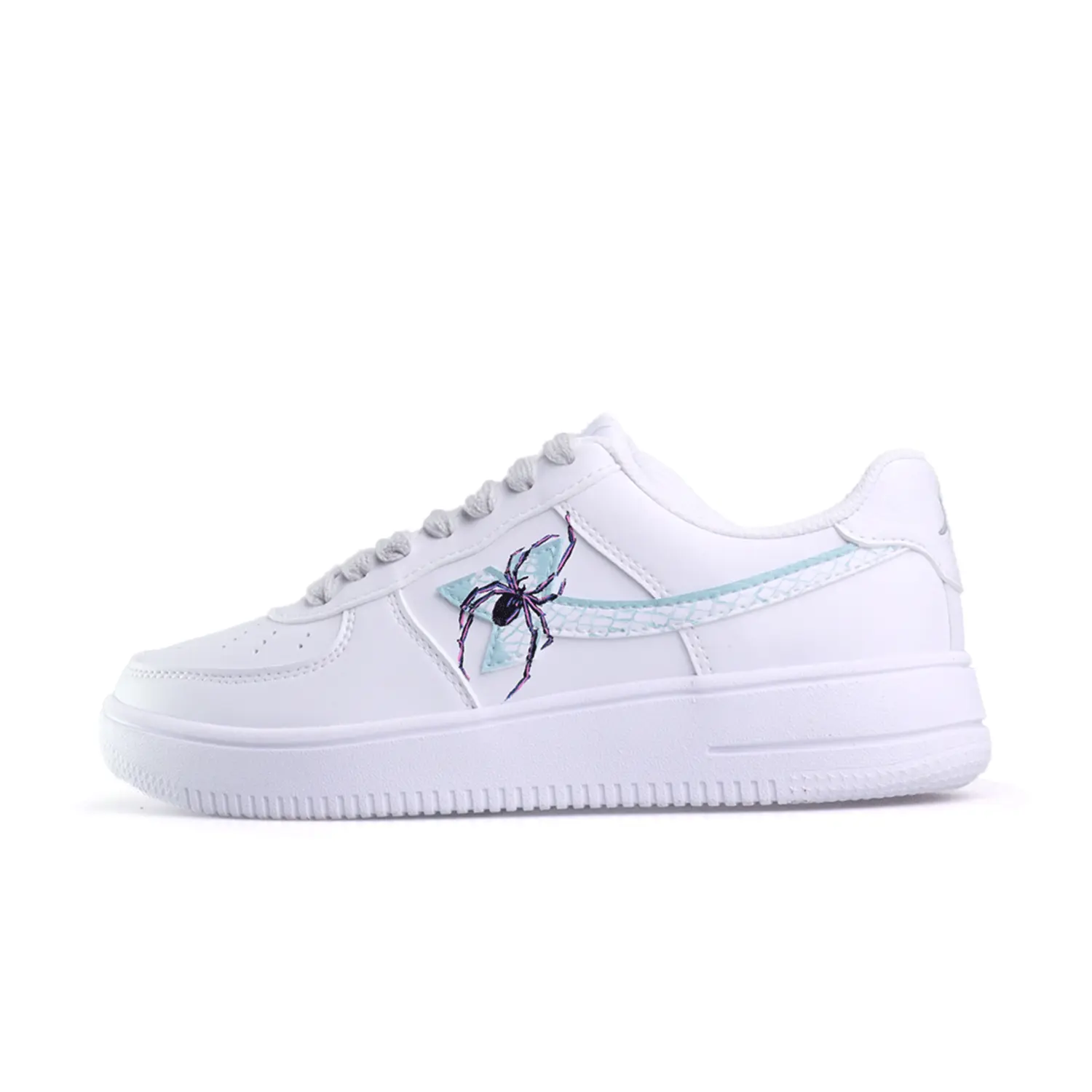 

XTEP Скользоустойчивые, износостойкие, легкие низкие кеды для скейтбординга Air Force One унисекс синий белый фиолетовый, цвет Blue White Purple