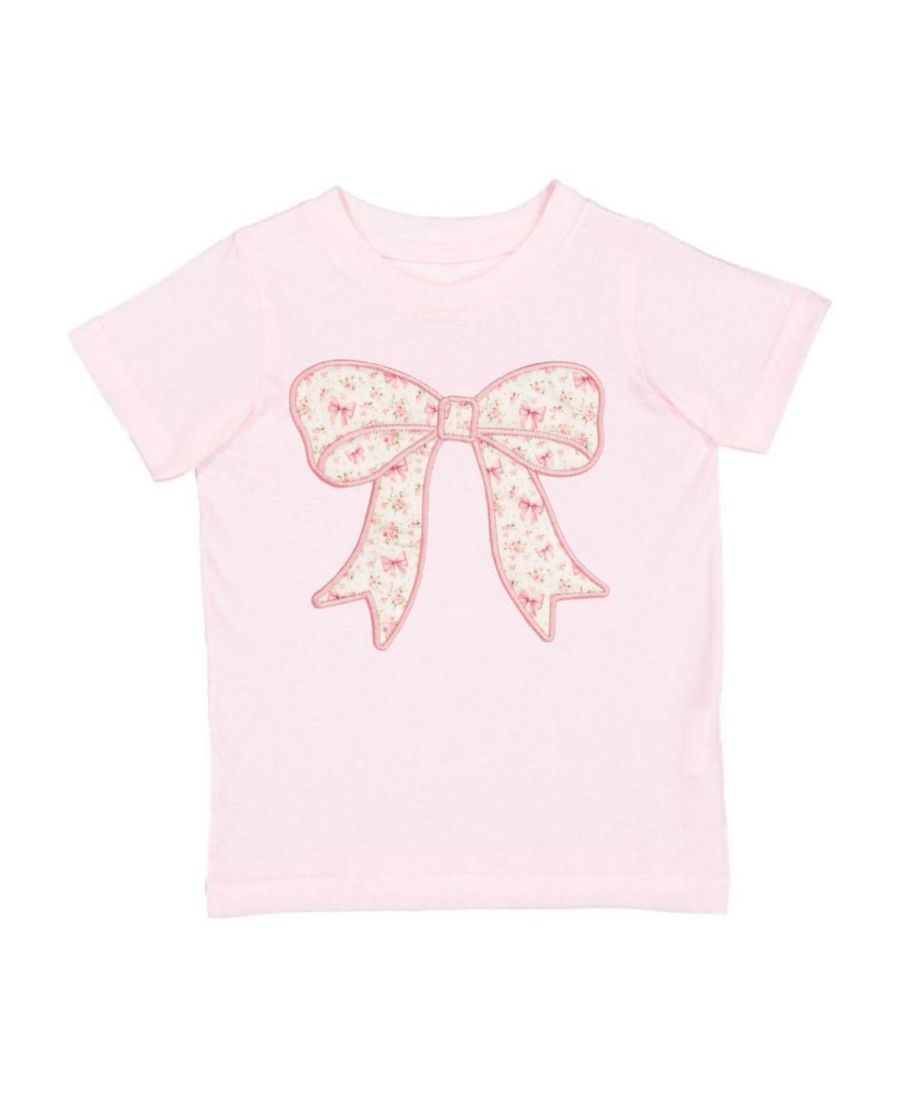 

Детская футболка для девочек с коротким рукавом и цветочным бантиком Sweet Wink, Ballet pink, Розовый, Детская футболка для девочек с коротким рукавом и цветочным бантиком Sweet Wink, Ballet pink