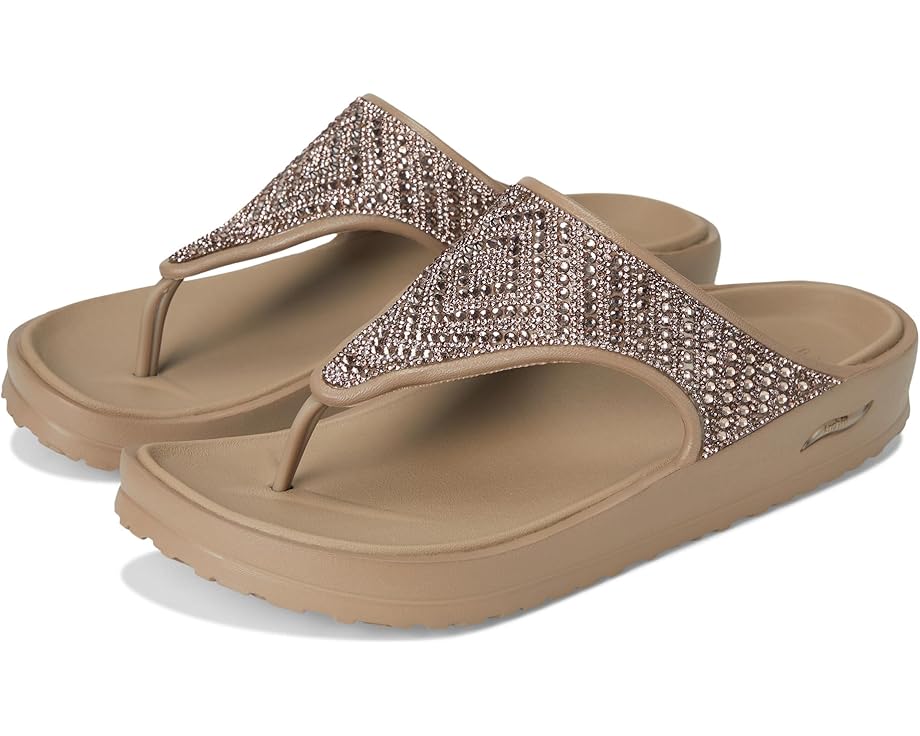 Сандалии SKECHERS Foamies Arch Fit Cali Breeze - Shine On, серо-коричневый