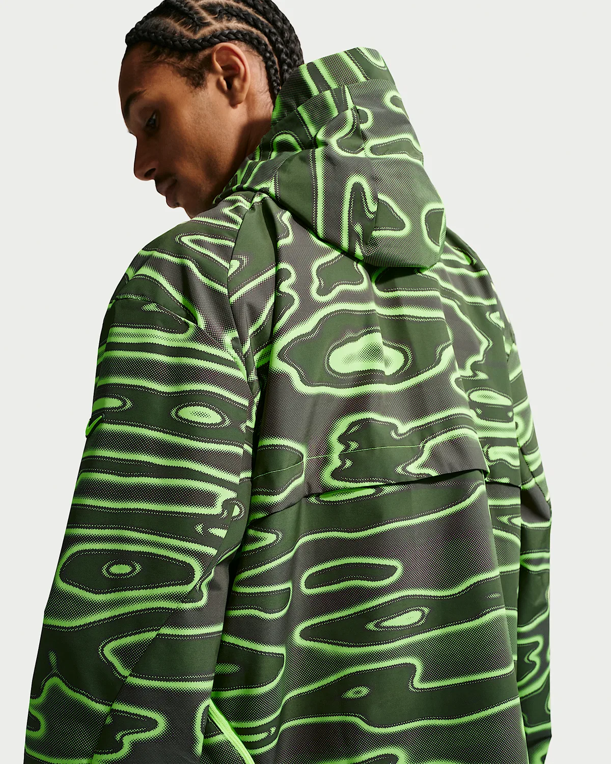 Мужская ветровка Nike Project F.R.O.G. с капюшоном Storm-FIT, Volt Ice/Cream II/Volt Ice — фото 2