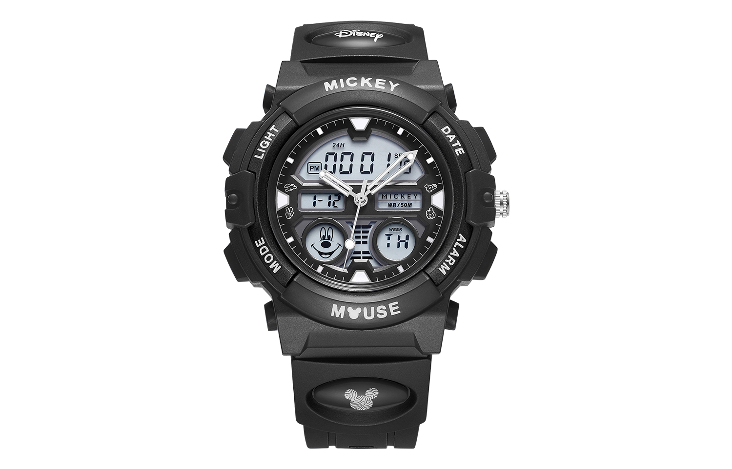 

Disney Часы Mickey Series Electronic Movement Watch Unisex Black Dial