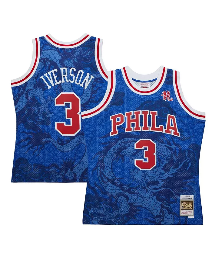 

Мужская баскетбольная майка Allen Iverson Philadelphia 76ers Hardwood Classics в стиле ретро, сезон 1996/97, азиатская версия, модель Swingman 6.0 Mitchell & Ness