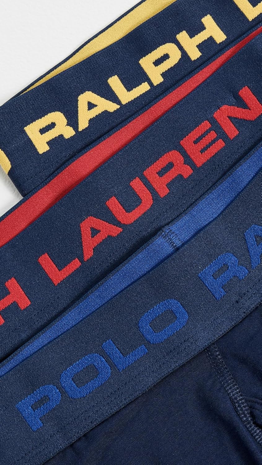 Мужские трусы-боксеры POLO RALPH LAUREN Perfect Pouch, 3 шт., Cruise Navy — фото 4