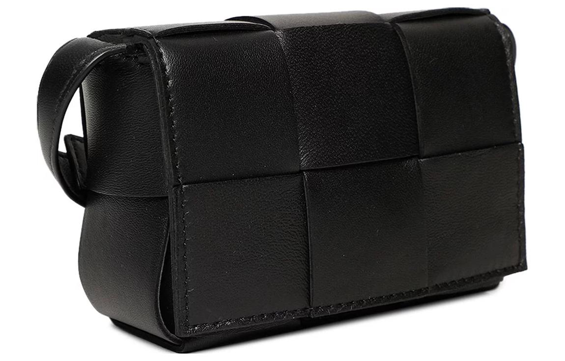 Сумка через плечо из телячьей кожи черная Bottega Veneta — фото 2