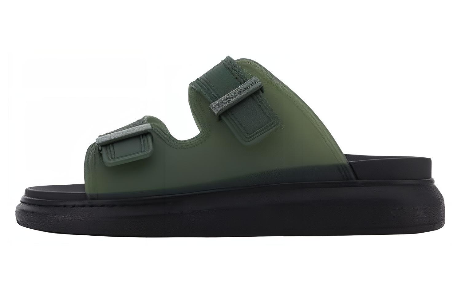 

Оверсайз Гибридные Слайдеры Alexander McQueen, Зеленый