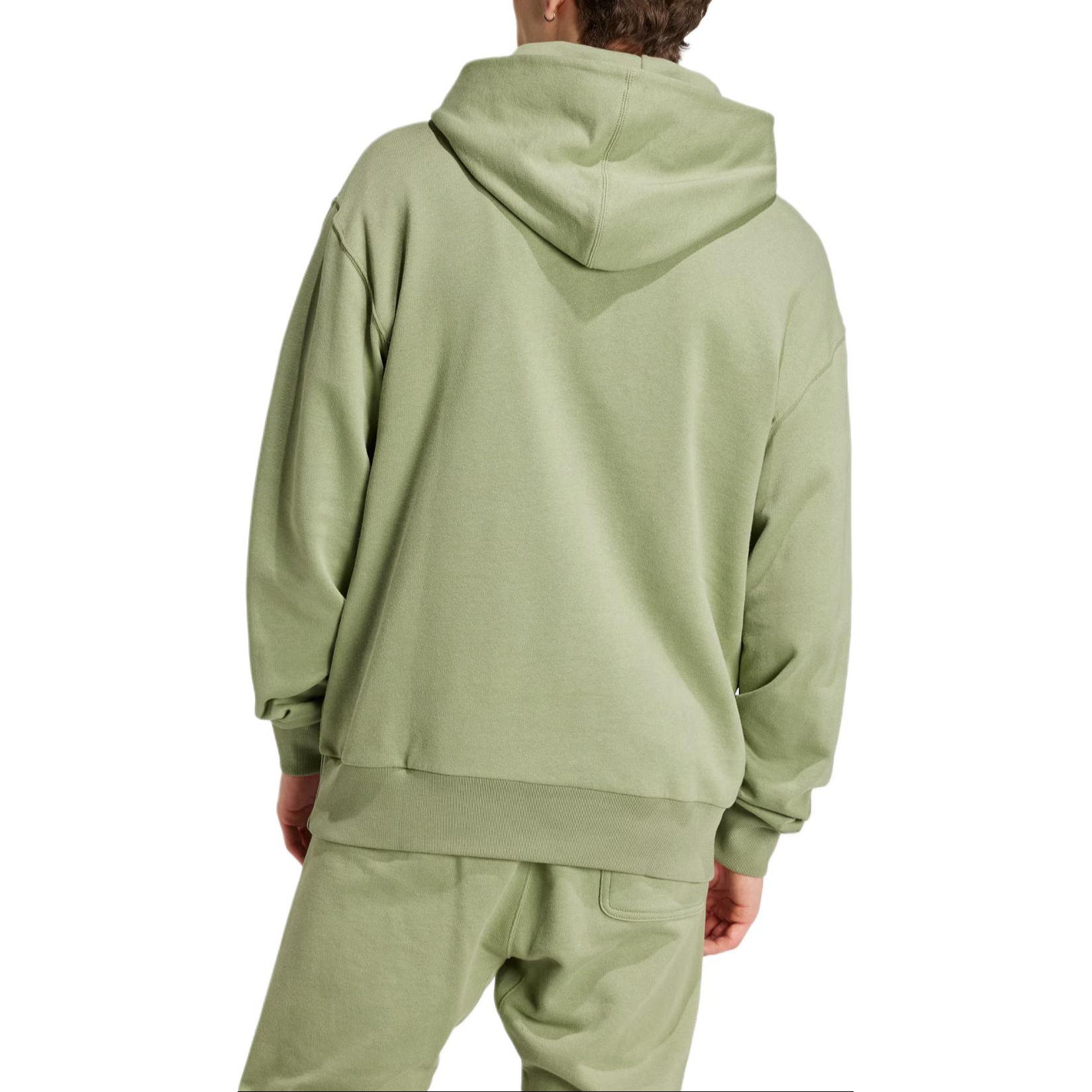 Французский махровый худи Adidas All Szn, палаточный зеленый — фото 4