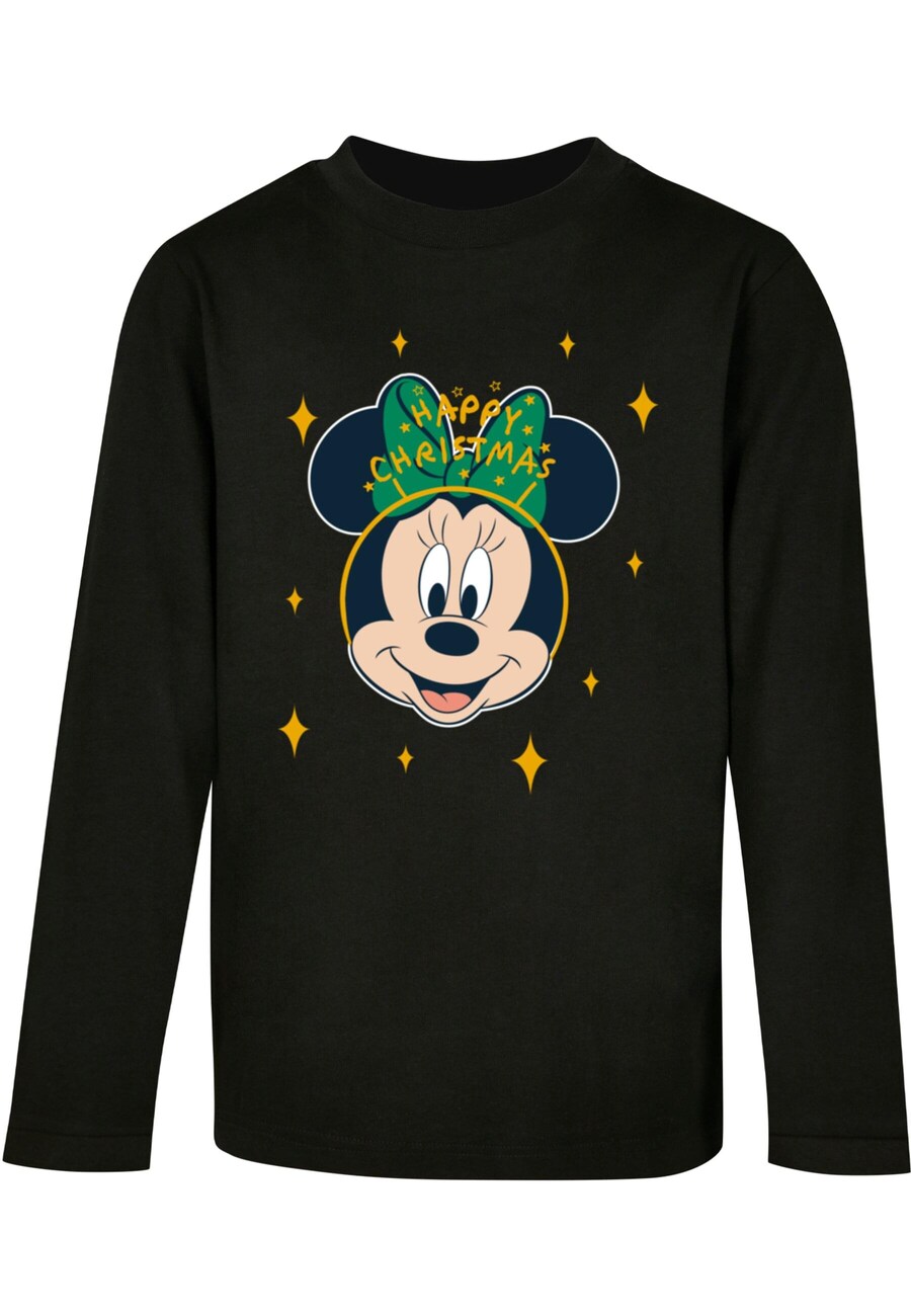 

Лонгслив ABSOLUTE CULT Shirt Minnie Mouse - Happy Christmas, черный