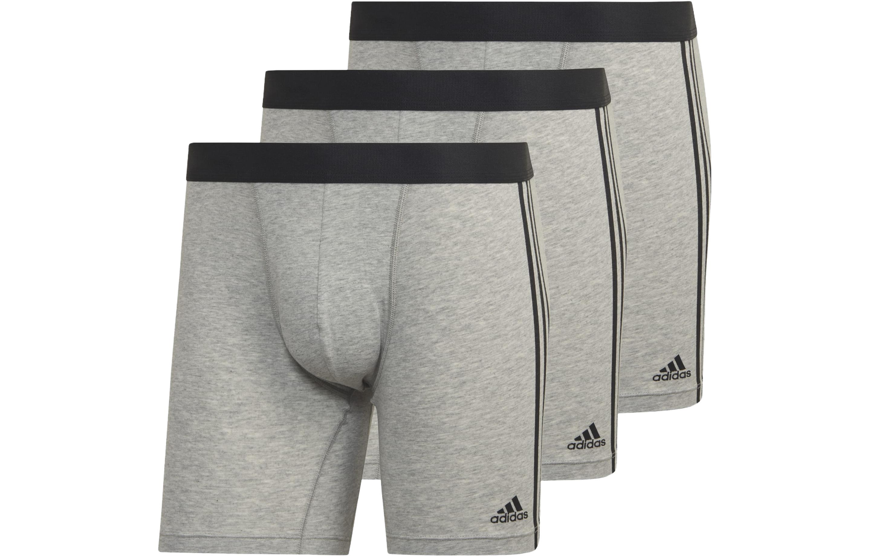

Adidas Комплект из 3 мужских трусов BBR 3PP ACTIVE FLEX CO 3ST, цвет средний серый