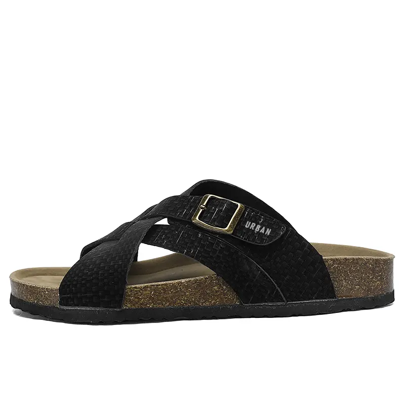 

Тапочки-слайды мужские с противоскользящей подошвой URBAN AUTHENTIC, Black