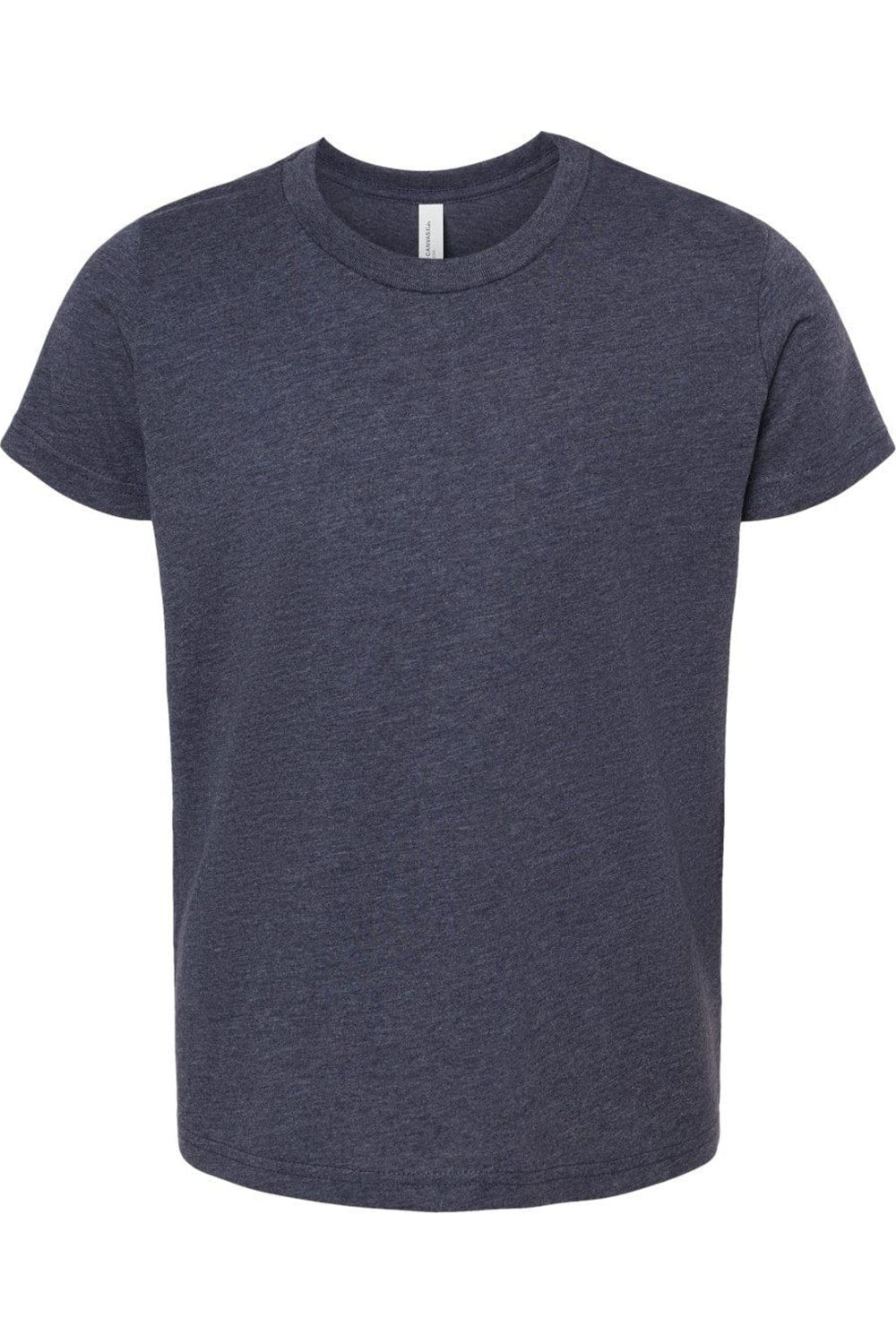 

Футболка молодежная BELLA + CANVAS CVC Jersey, цвет heather midnight navy