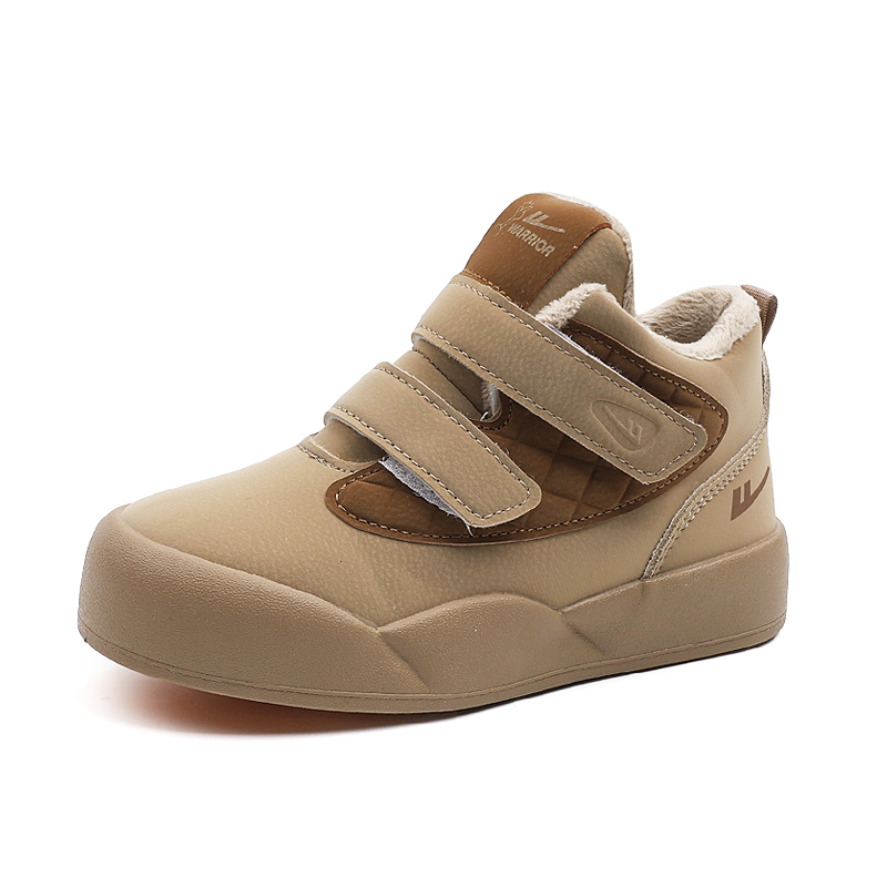 Теплые и износостойкие детские скейтерские кроссовки мид-топ Khaki Brown Kids' — фото 2