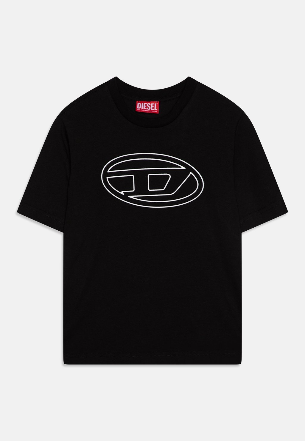 

Футболка с принтом TJUSTBIGOVAL OVER UNISEX Diesel, цвет nero