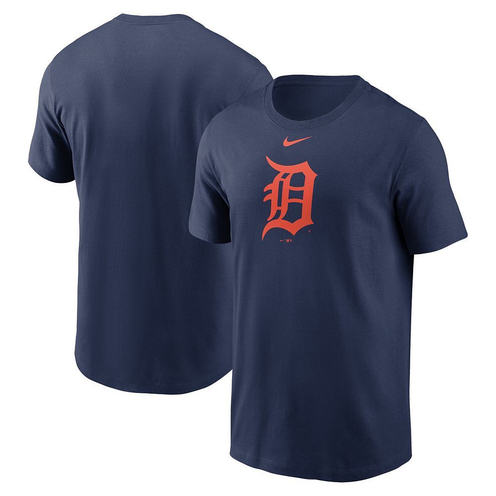 

Мужская темно-синяя футболка с логотипом Nike Detroit Tigers Fuse, цвет Tgr Navy