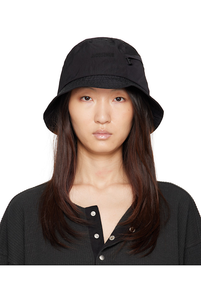 

Нейлоновая бейсболка Bucket Hat Jacquemus, черный