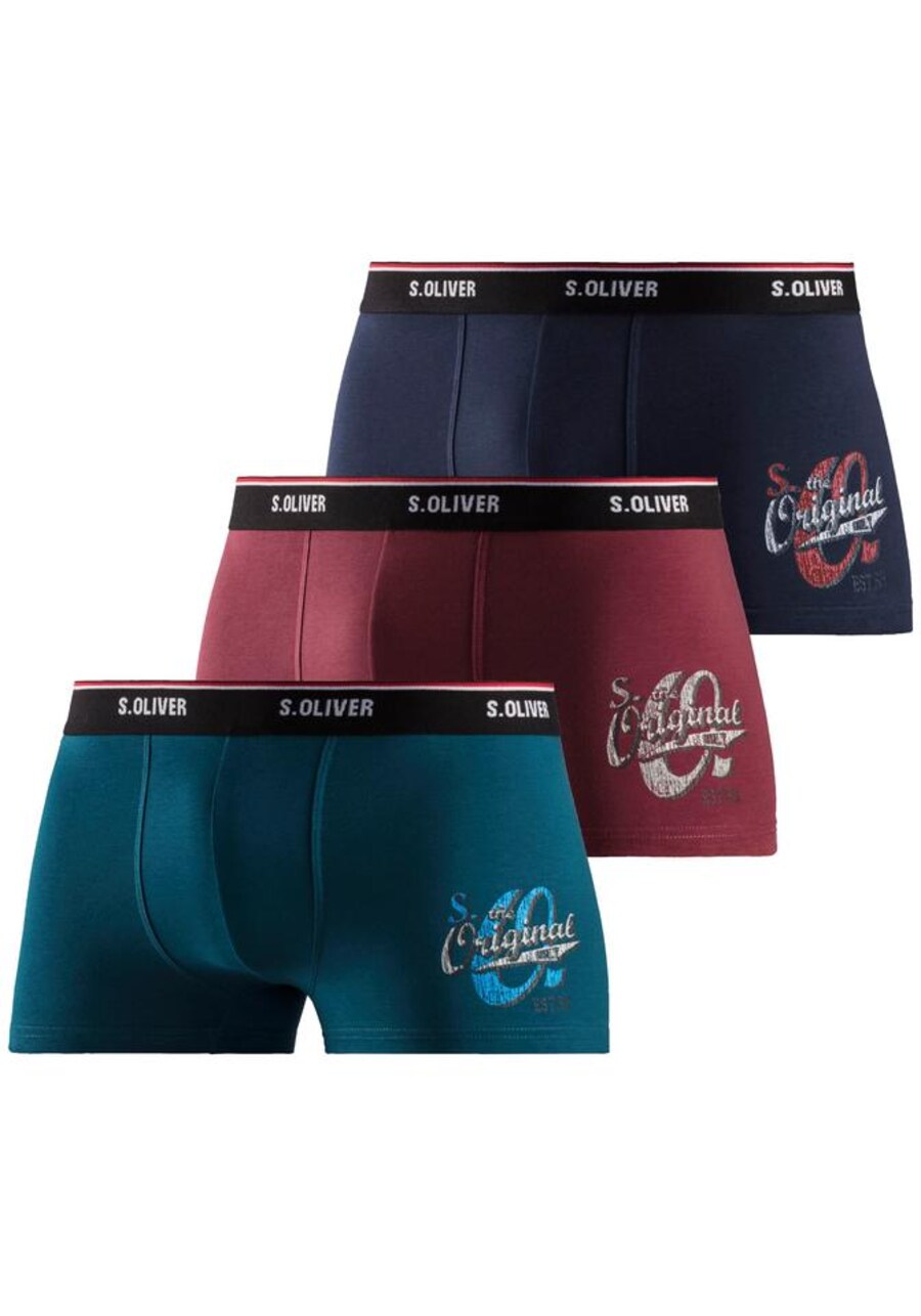 

Трусы s.Oliver Boxer shorts, цвет navy/burgundy