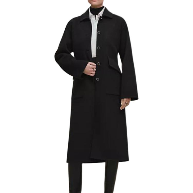 

HERMES Женское черное пальто Black, Black