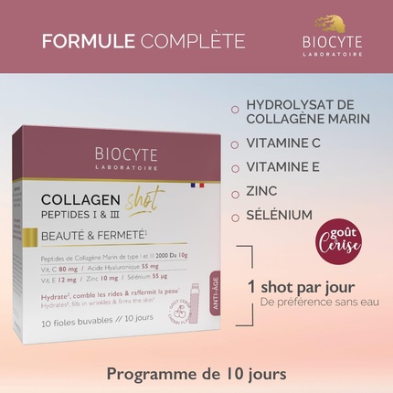 Сыворотка Biocyte — Collagen Shot — увлажняет, заполняет морщины, укрепляет кожу — фото 3