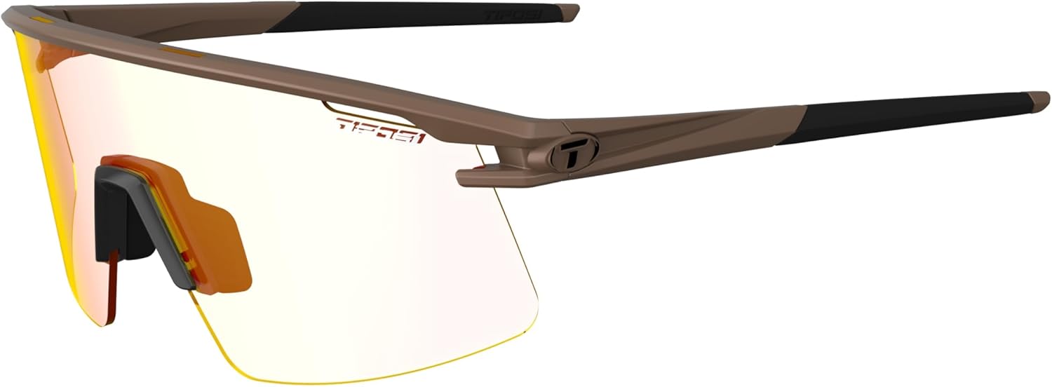 

Солнцезащитные очки для велоспорта Tifosi Moab Lite - идеально подходят для езды на велосипеде, бега, бейсбола и пиклбола - ударопрочные поликарбонатные линзы, Matte Bronze (Clarion Red Fototec)