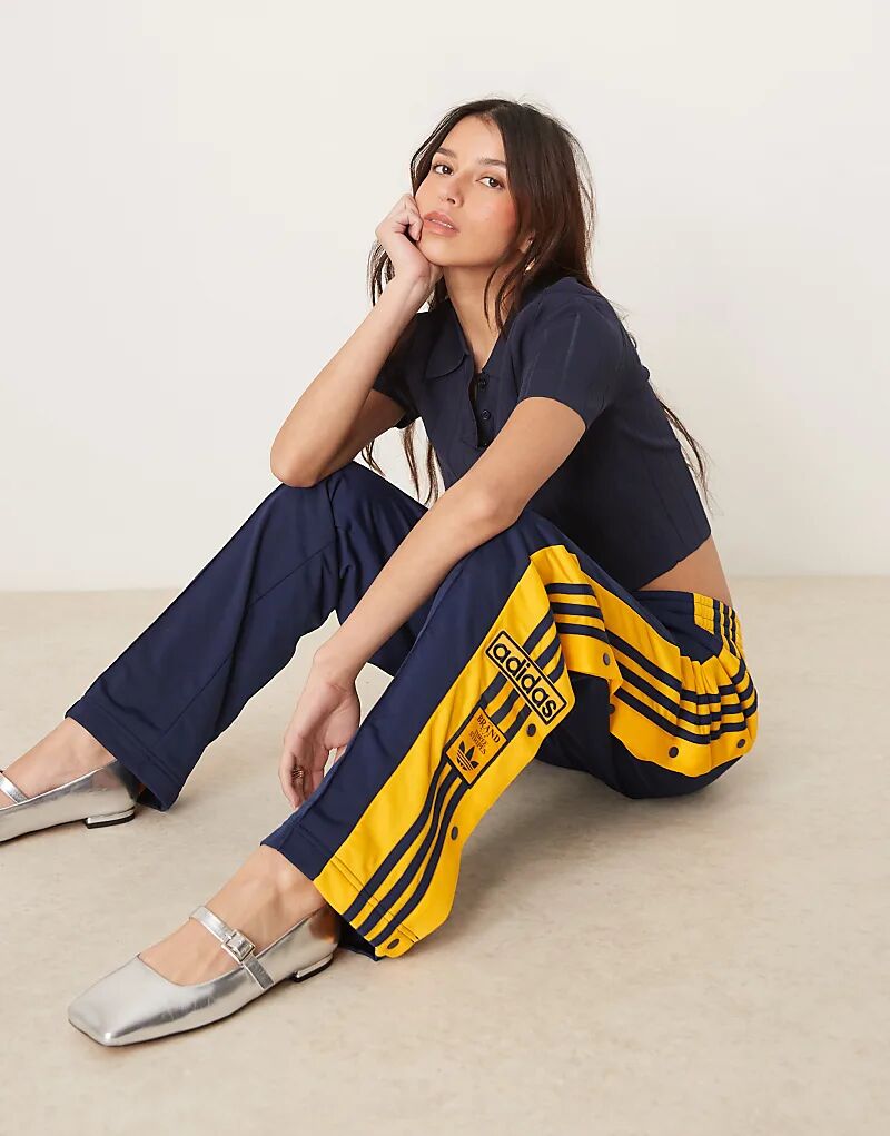 

Спортивные брюки Adibreak темно-синего и желтого цветов adidas Originals