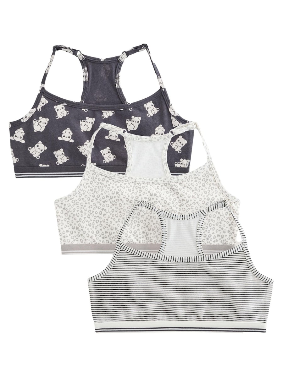 

Бюстгальтер-бралетт Next, серый/базальтово-серый/белый